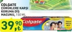 COLGATE ÇÜRÜKLERE KARŞI KORUMA DİŞ MACUNU 150 ML COLGATE ÇÜRÜKLERE KARŞI KORUMA DİŞ MACUNU 150 ML